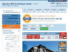 Tablet Screenshot of banskospaandholidays.com